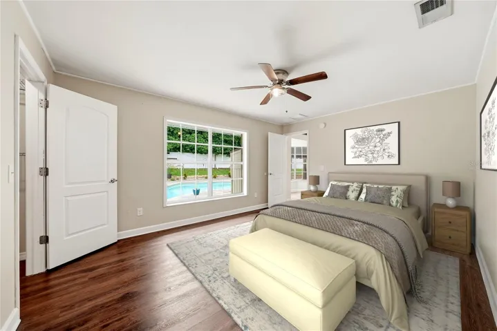 Primary Bedroom -Virtually staged