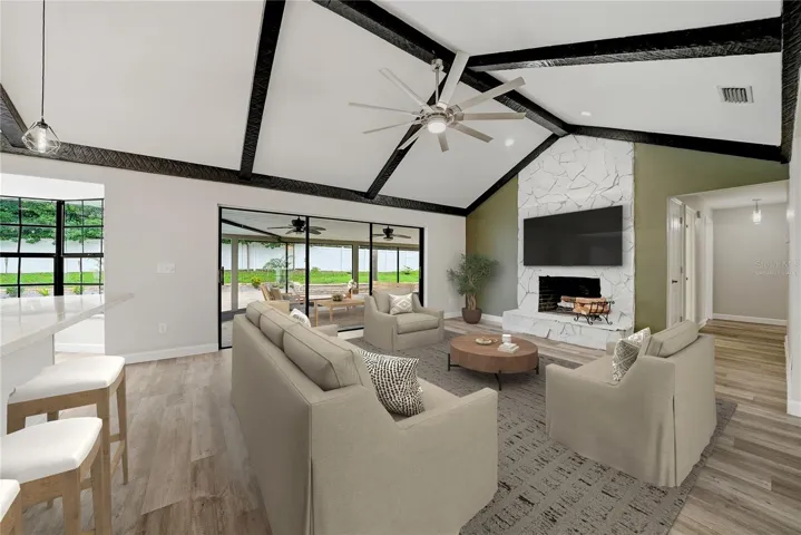 Family Room - Virtually staged