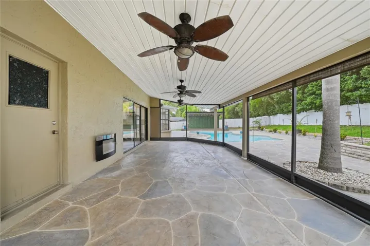 Screened lanai