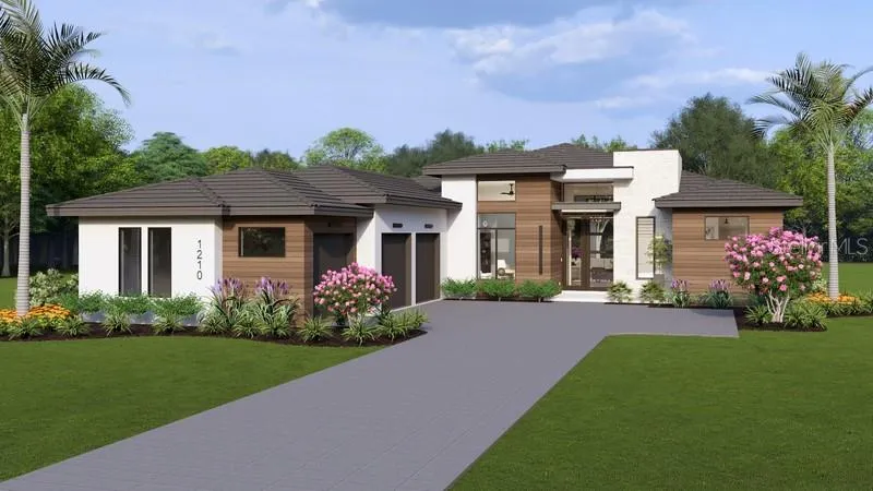 Rendering of front elevation