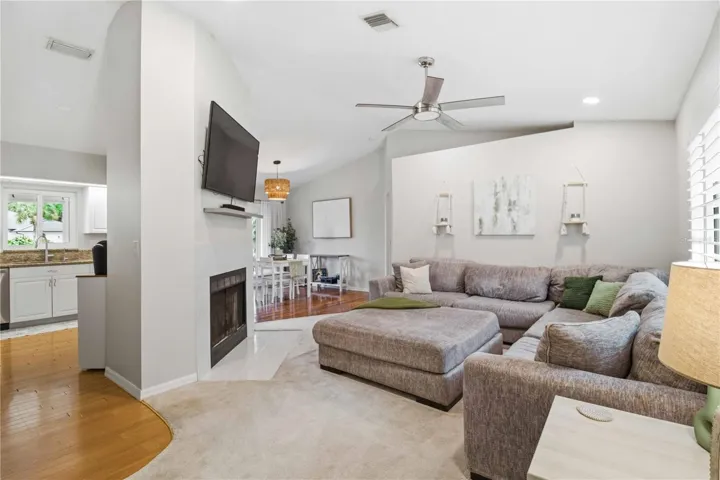 Inside Front Door Facing Living room & Kitchen