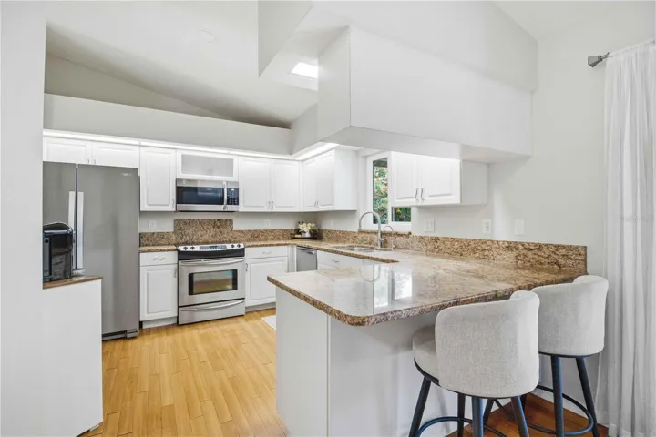 Kitchen, White cabinets with Granite Counters