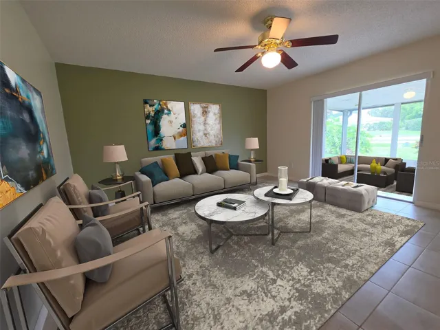 Living Room Virtually Staged