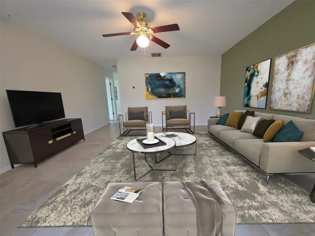 Living Room Virtually Staged