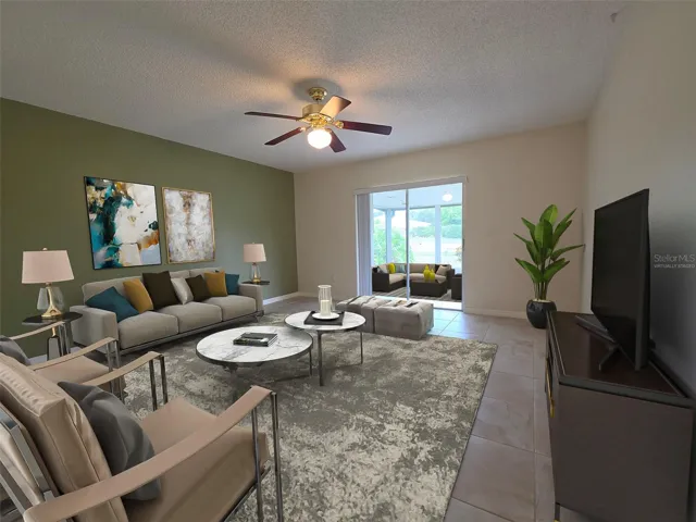 Living Room Virtually Staged