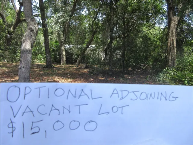 Optional adjoining vacant lot $15,000
