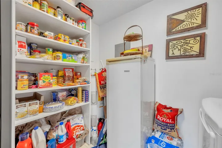 Laundry Room/Pantry with 2nd Refrigerator