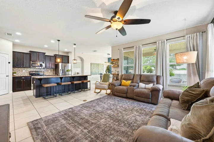 Light, bright open concept living.