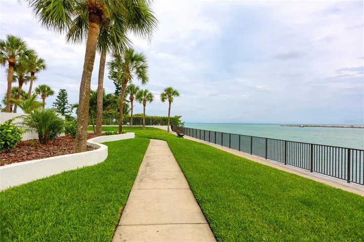 7100 Sunset Way #810 -sidewalk along intercoastal