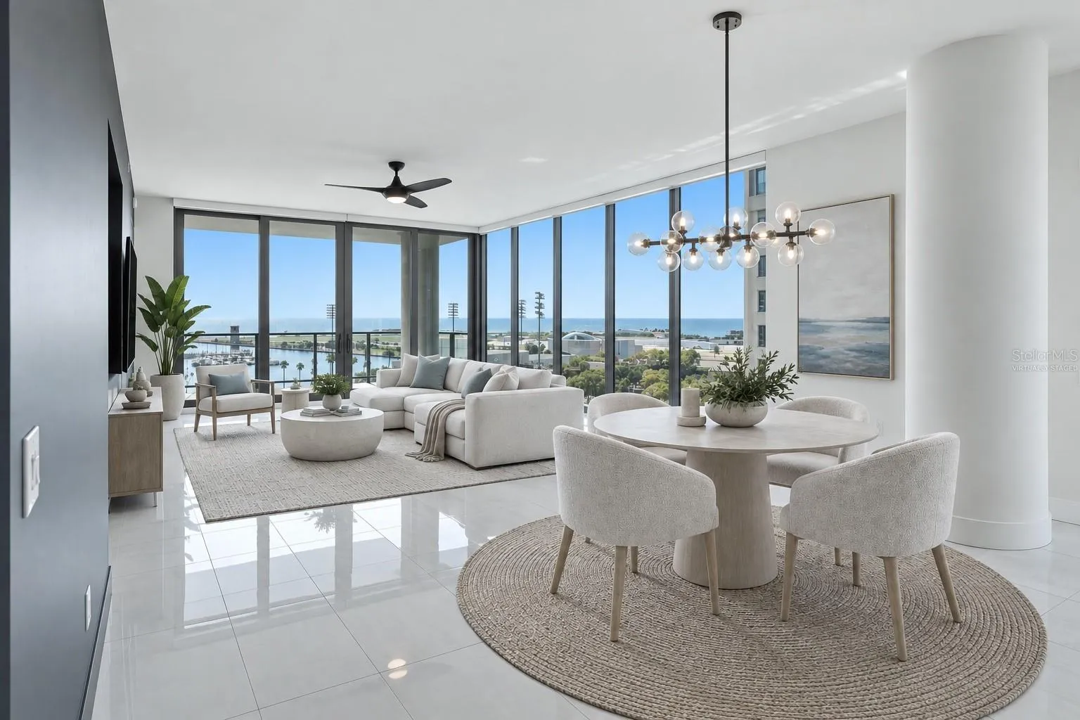 Dining/Living Room - Virtually Staged