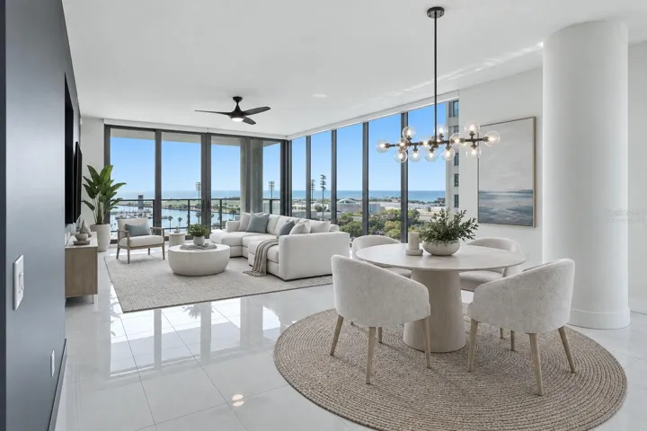 Dining/Living Room - Virtually Staged