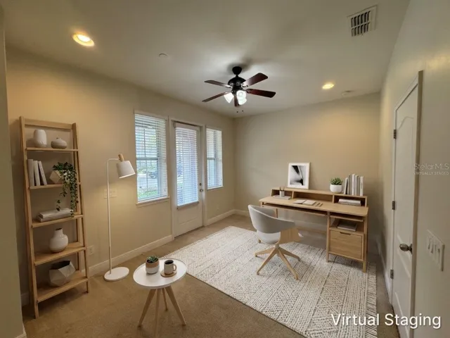 Virtually Staged Bedroom