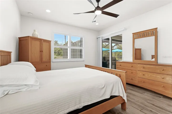 Primary suite has lanai access through sliding