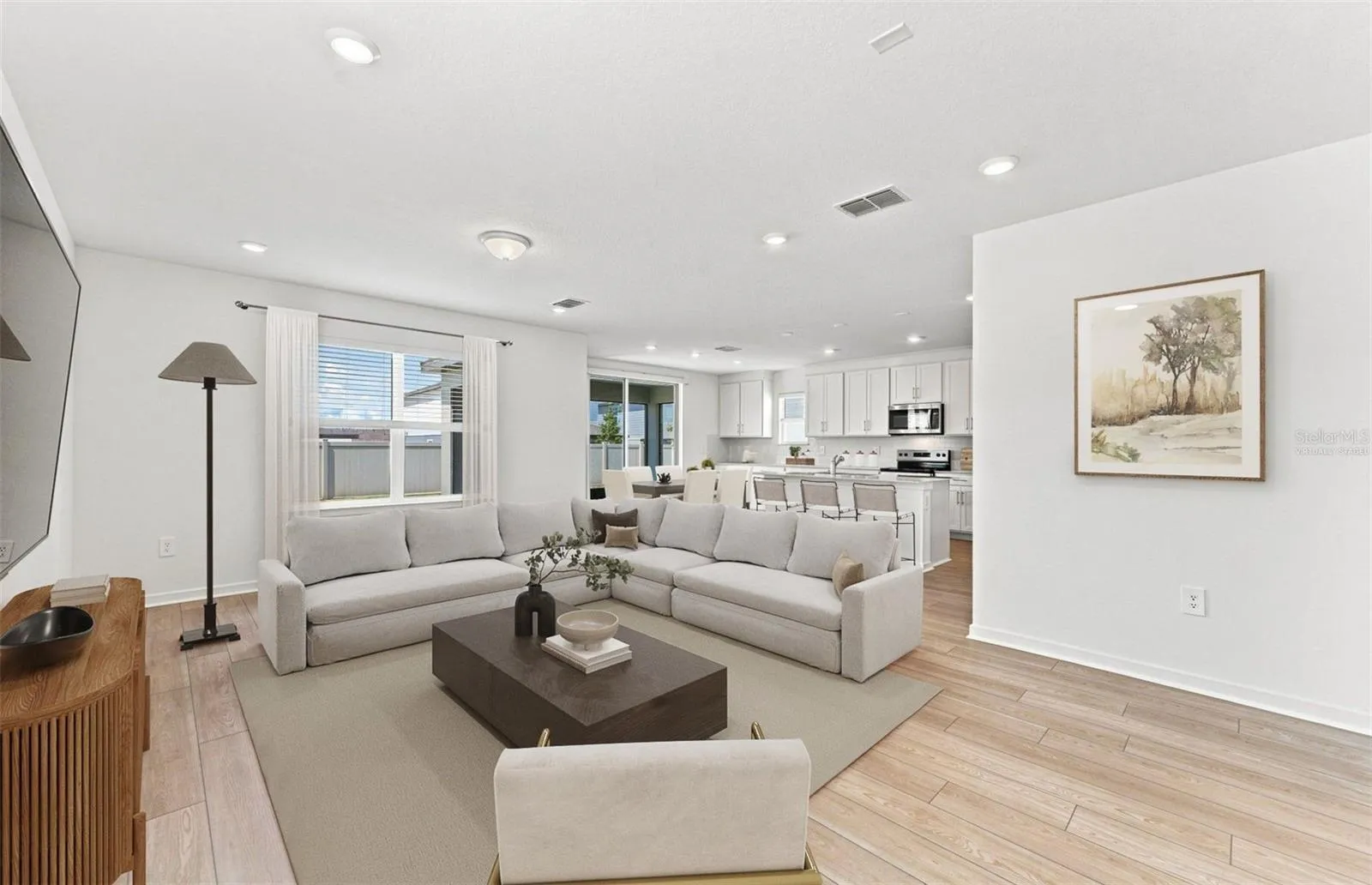 Virtually Staged - Open Gathering Room