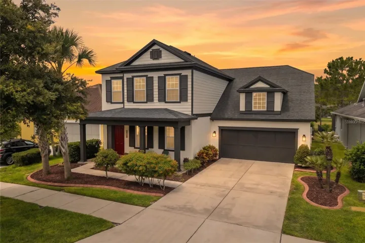 Beautiful Asturia home with pond views and a fenced backyard