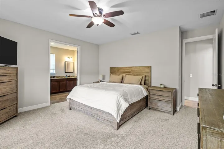 Spacious first-floor primary retreat