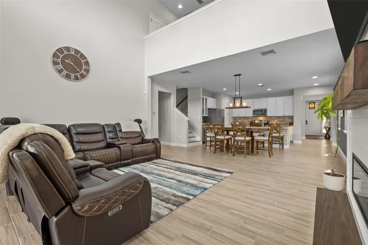 Open living space filled with natural light