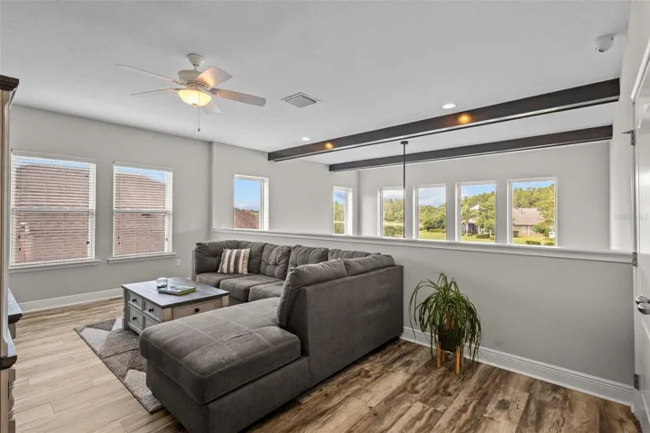 Upstairs loft overlooking the living room below