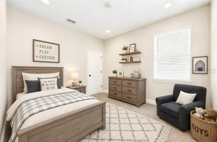 Second Bedroom. Virtually Staged.