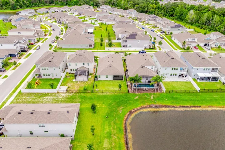 Enjoy pond views from your screened lanai.