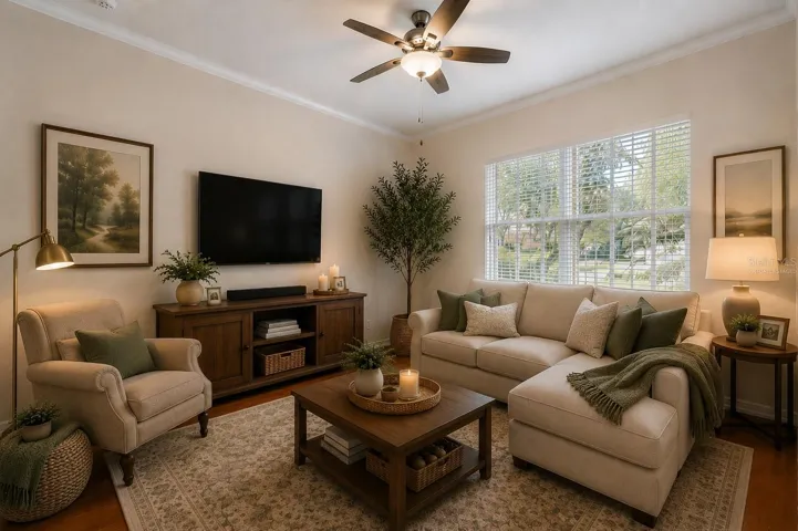 Virtually Staged- Living Room