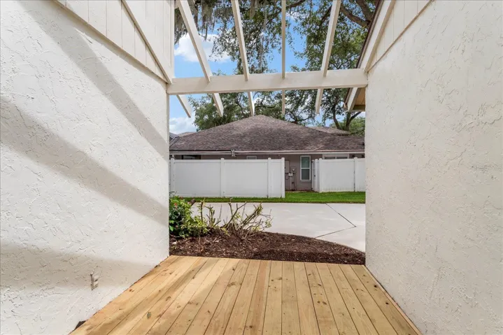 Sitting area outside Breakfast nook