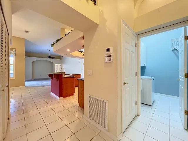 Hallway into the kitchen