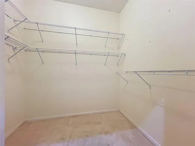 Large walk in closet