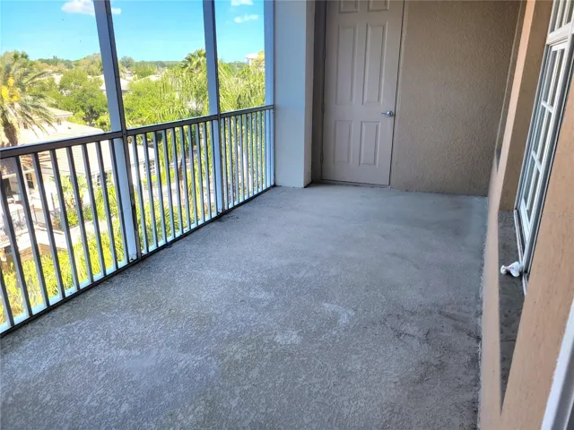 Porch over looking the pool