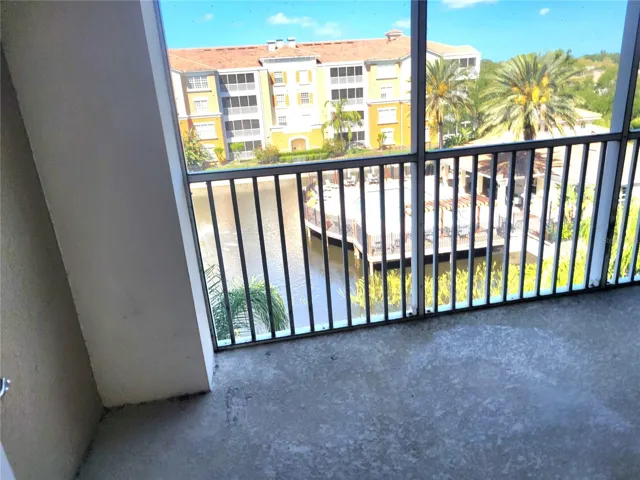 Porch over looking the pool