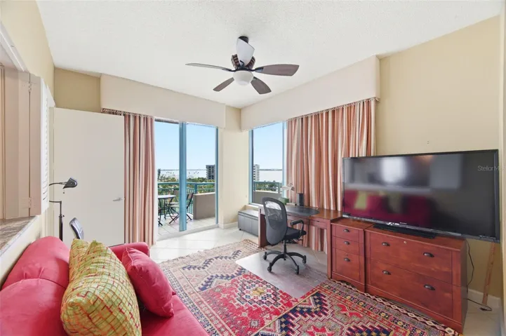 3rd bedroom configured as office