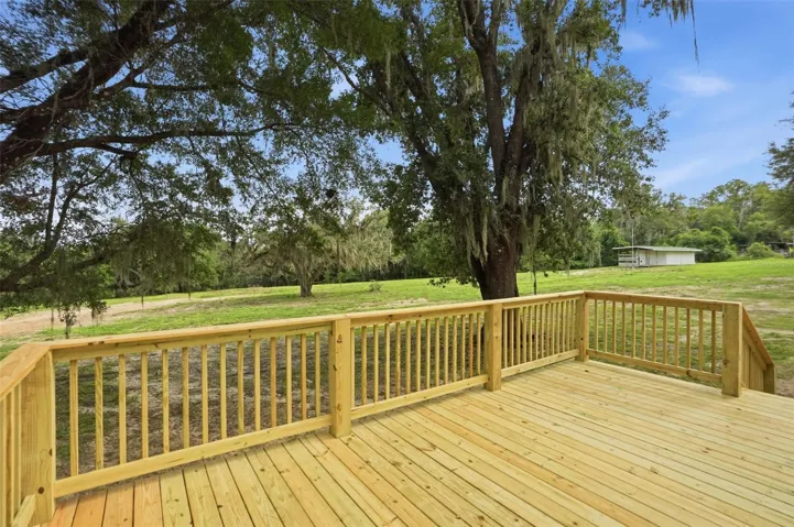 Rear deck