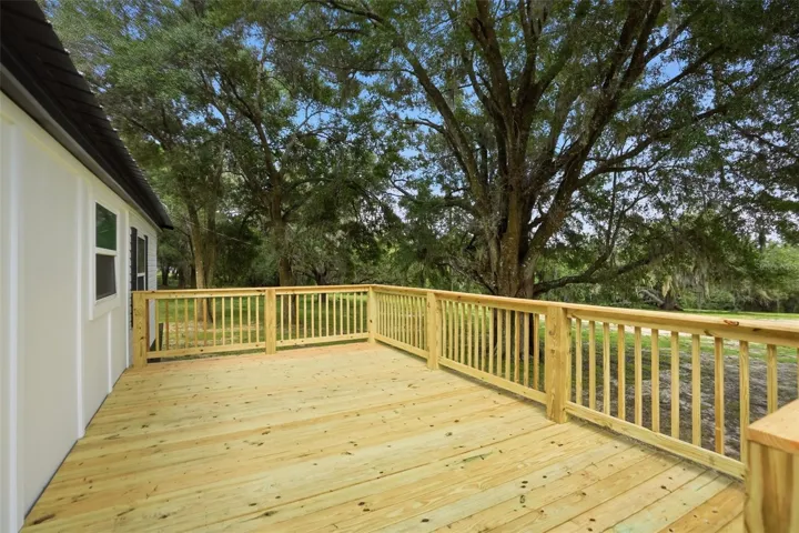 Rear deck