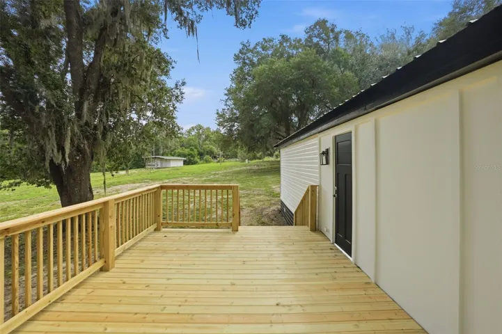 Rear deck