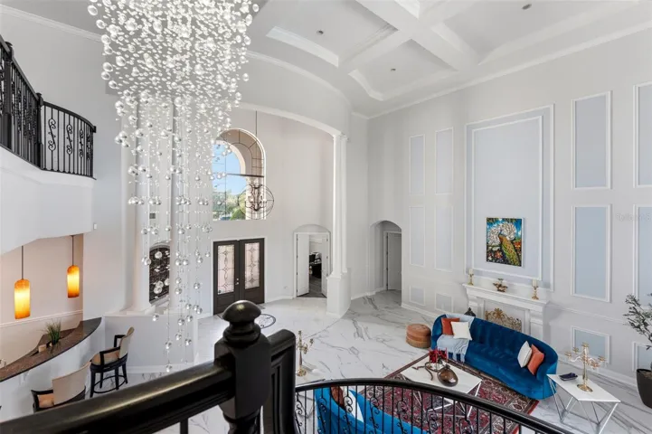 Foyer and living room top down