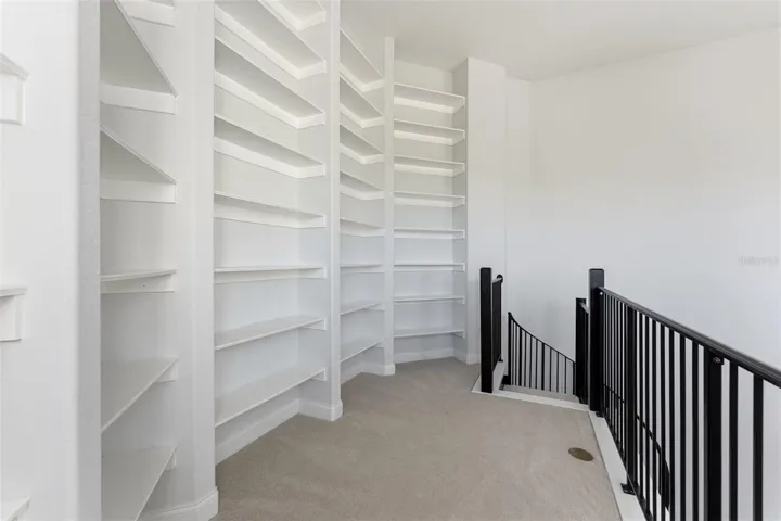 Study second level bookshelf