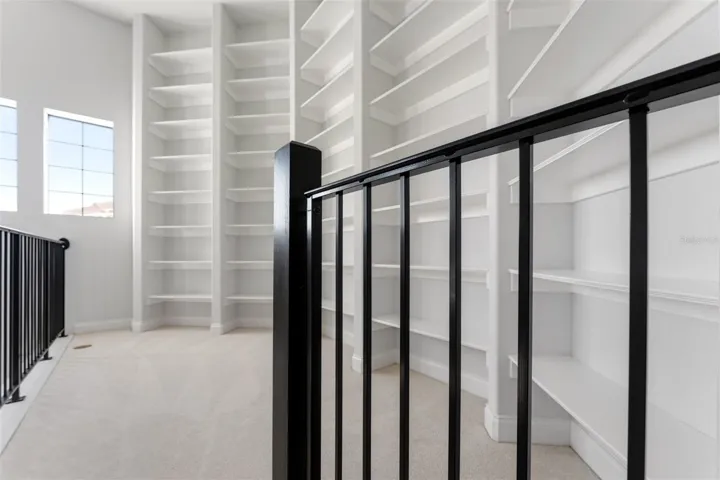 Study second level bookshelf