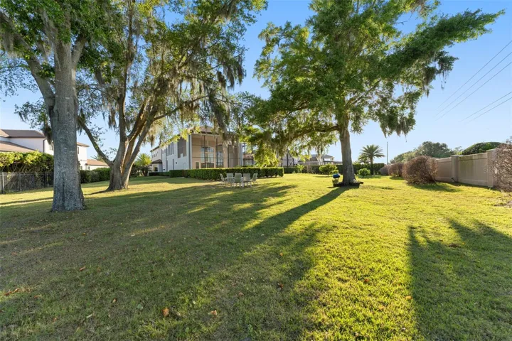 Backyard area