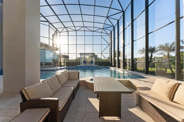 Outdoor sunken living room