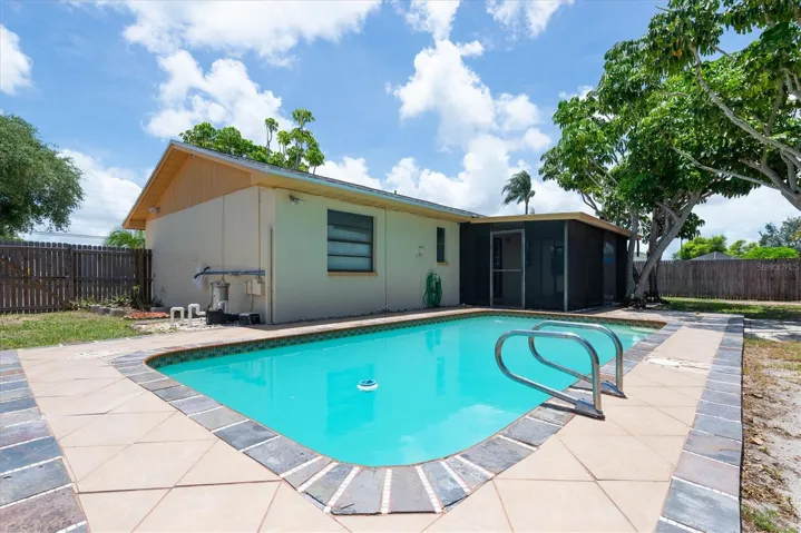 Pool in Fenced Backyard
