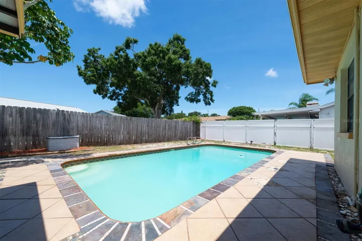 Pool in Fenced Backyard