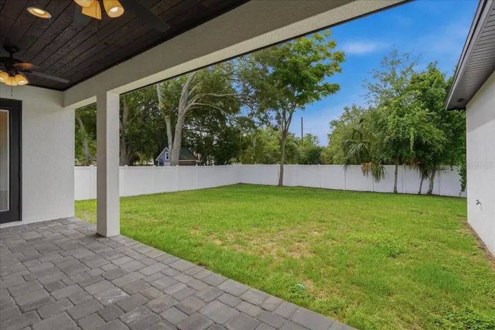 Rear covered patio