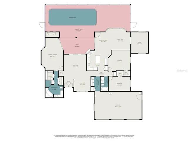 floorplan, measurements are approximate