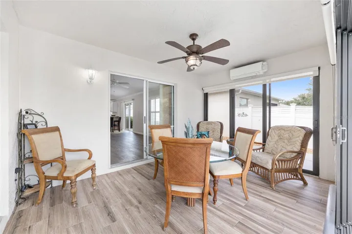 Florida Room with Ceiling Fan