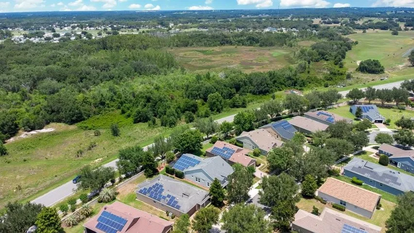 Aerial view of home