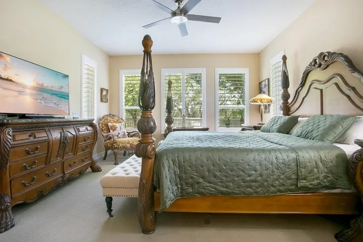 Spacious owner's suite to be your private retreat