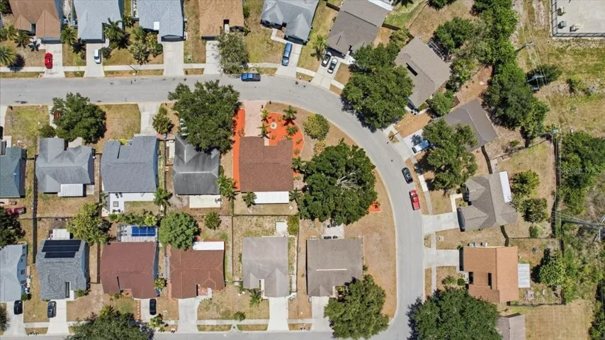 Aerial view of property