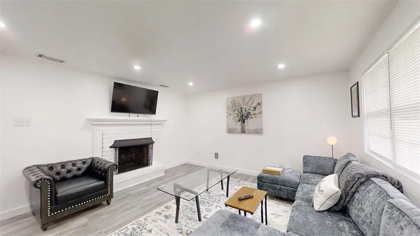 LIVING ROOM WITH FIREPLACE