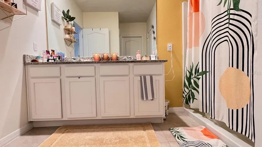 Primary Bathroom with Double Sinks & 2 Closets!