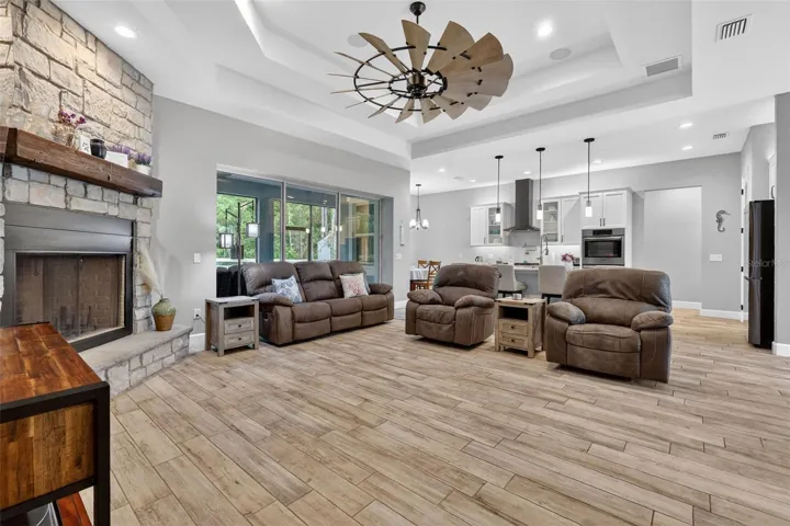 Expansive family room with open-concept design